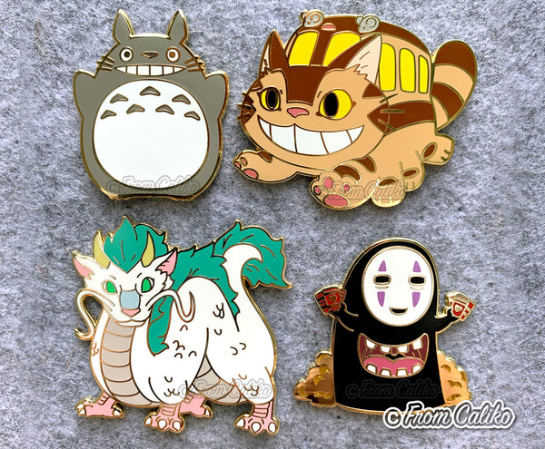 Studio Ghibli 4 Pin Set