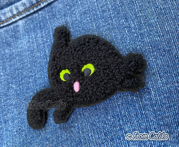 Void Cat Black Cat - Iron on patch or sticker patch