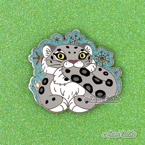 Patreon 2019 - Chonky Snow Leopard Enamel Pin