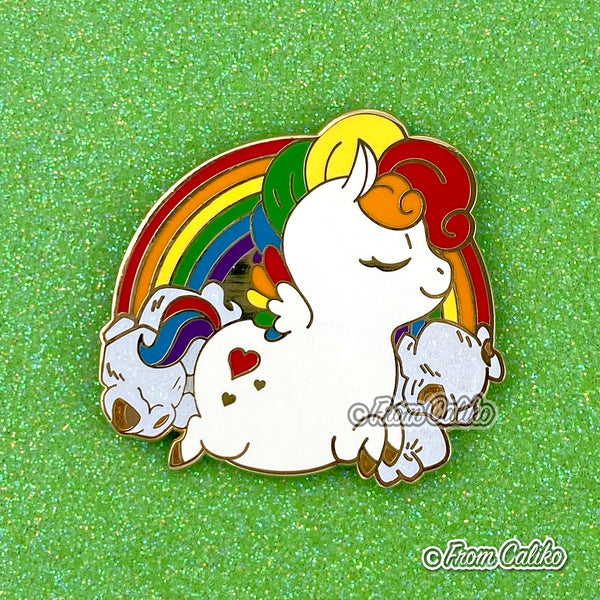 Patreon 2019 - Chonky Rainbow Pegasus Enamel Pin