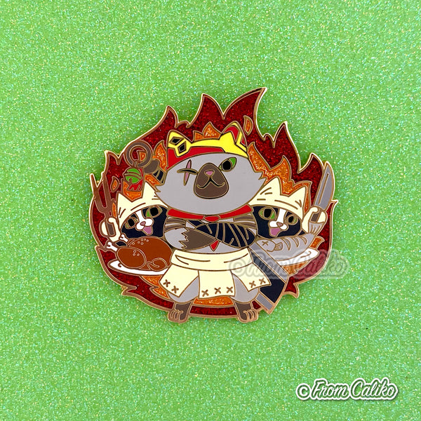 Monster Hunter - Meowscular Enamel Pin