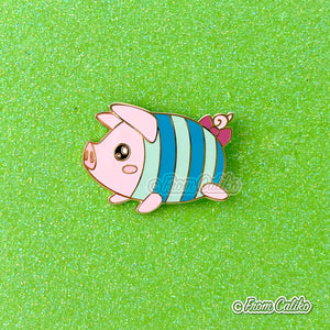 Monster Hunter - Teal Poogie Enamel Pin