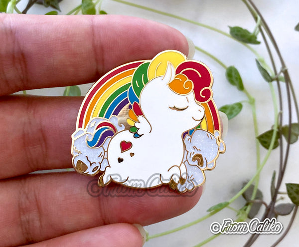 Patreon 2019 - Chonky Rainbow Pegasus Enamel Pin