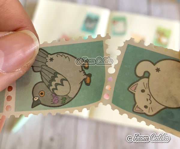 Animal Butt Washi Tape - Pig Goose Fox Panda Raccoon Unicorn Corgi Chicken Pigeon Cat butt