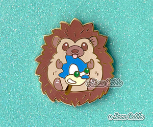 Hedgehog Hard Enamel Pin - Chonky Hedgehog