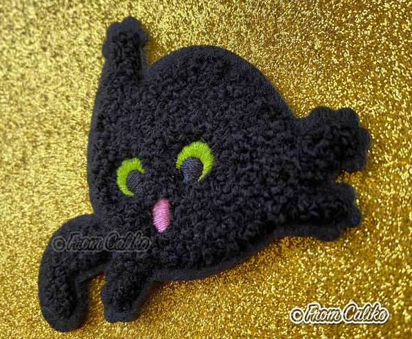 Void Cat Black Cat - Iron on patch or sticker patch