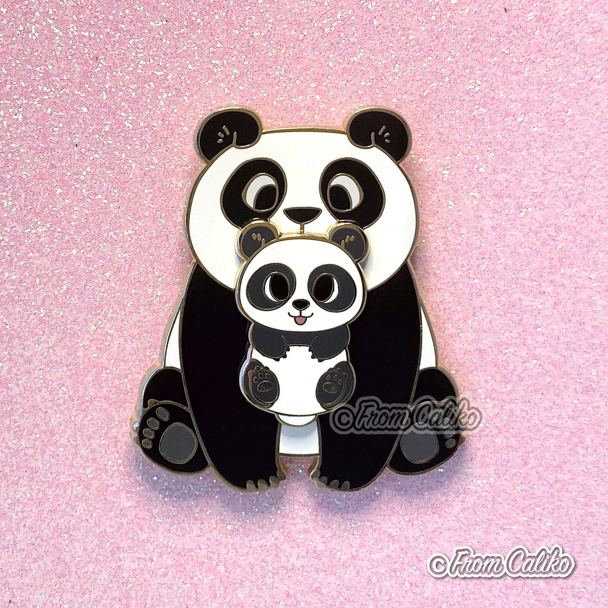 Mama Panda Bear - Panda Bear Hard Enamel Pin Momma Bear