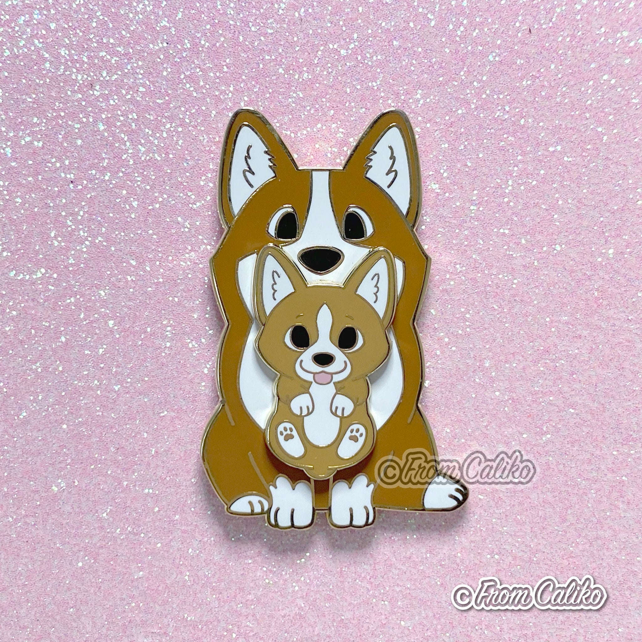 Mama Corgi Pin - Corgi Dog Hard Enamel Pin Momma Dog Mom