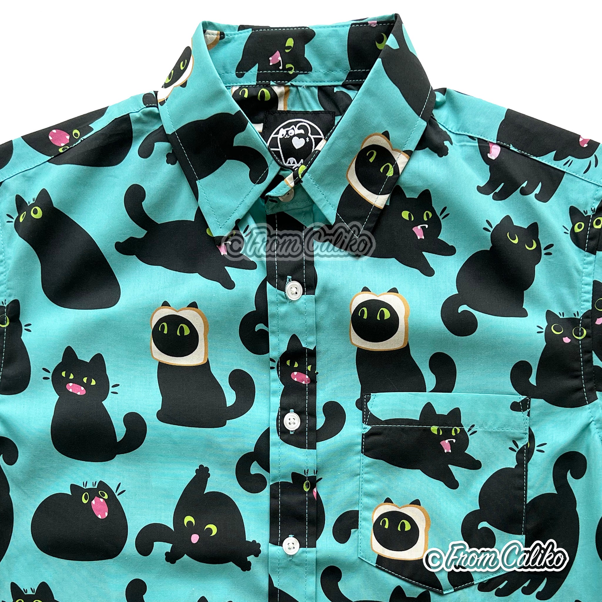 Void Cat Button Up Shirt – FromCaliko